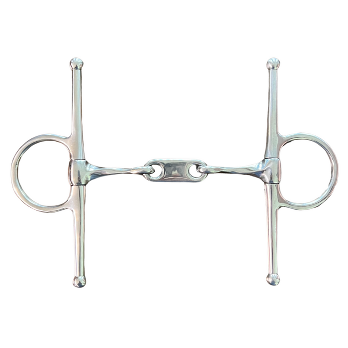 AJ Tack Twisted Dr. Bristol Full Cheek Snaffle Bit, 5"