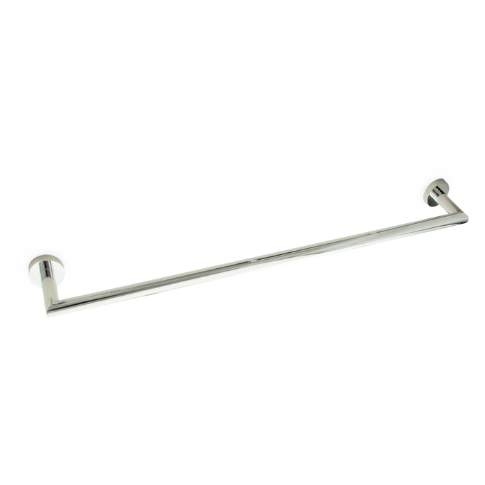 The Allie 24" Towel Bar features a simple, yet sophisticated design, mitered detailing and sleek round flowing lines