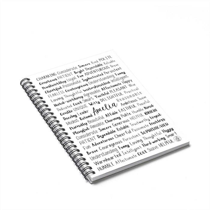 Amelia Spiral Notebook
