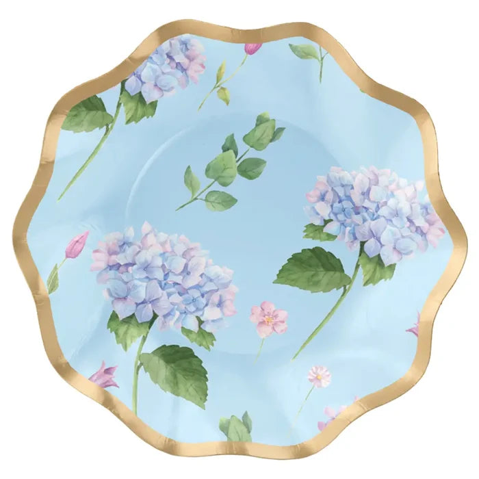 Appetizer/Dessert Bowl Hydrangea Foil/8pk