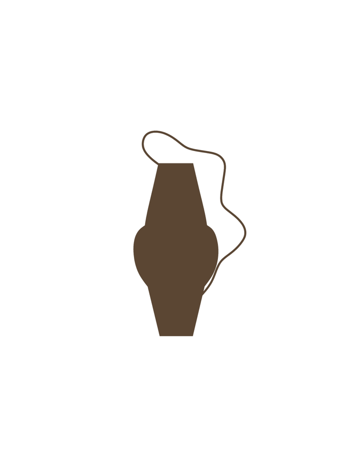 Vases Aquaria Tall Vase - Mocha Brown - Brown