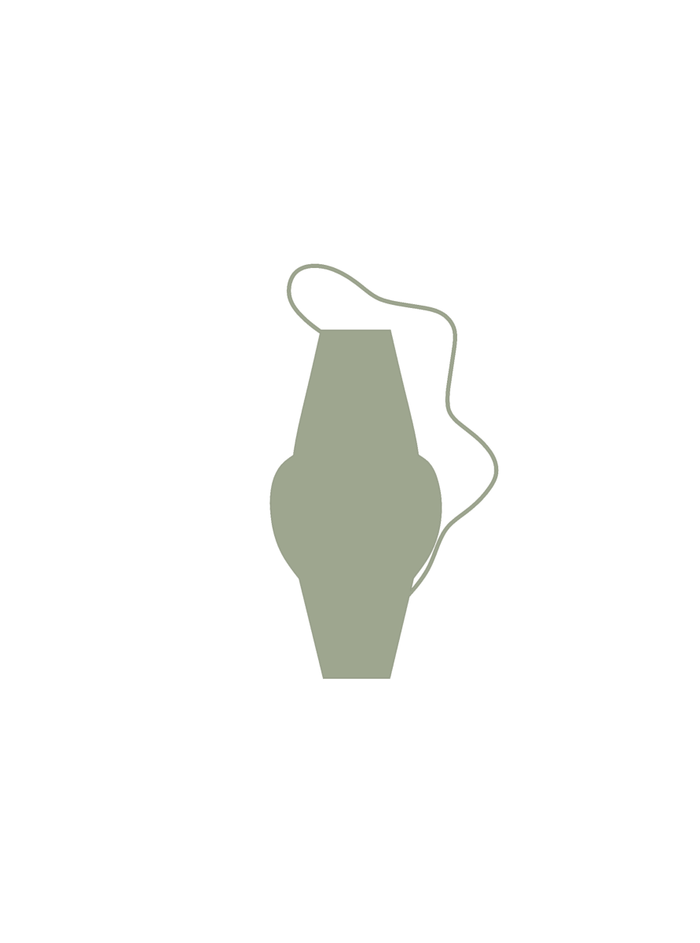 Vases Aquaria Tall Vase - Sage Olive Green - Olive Green