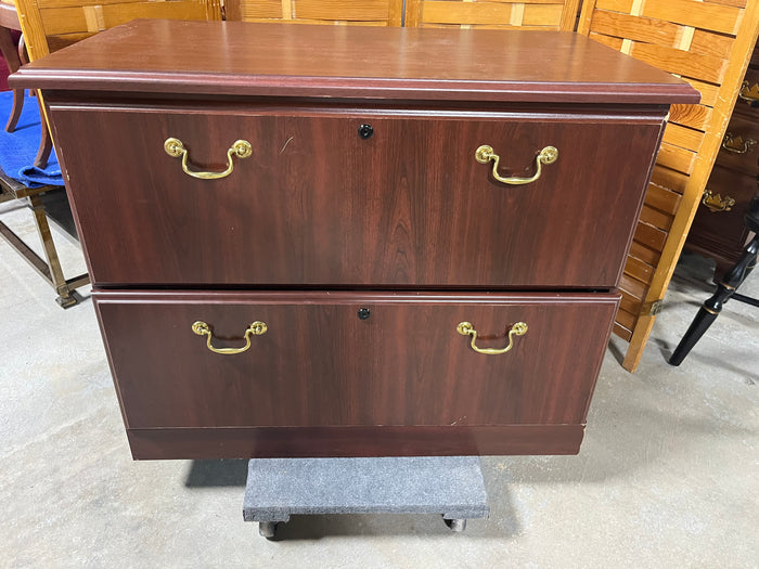 AS IS***Bush Furniture Two Drawer File Cabinet***HEAVY ITEM***READ DETAILS ON PICK UP POLICY***