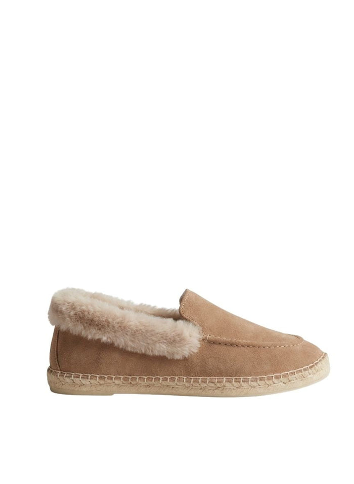 Loafers Manebi Aspen Loafers Suede Espadrilles Vintage Taupe Apoella