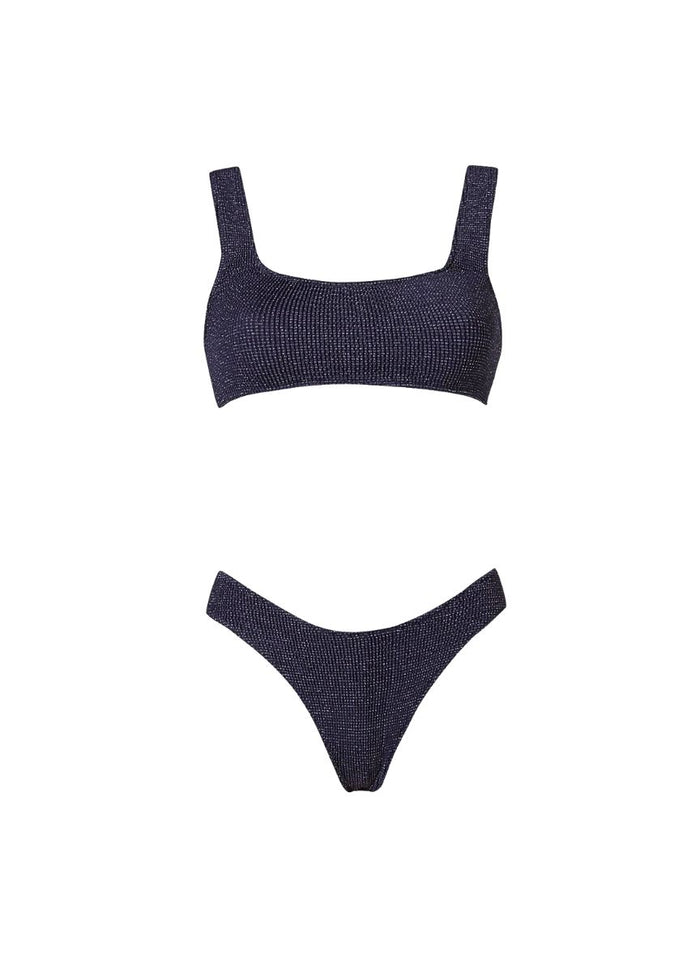 Bikini Stefania Frangista August Athletic Bikini Seersucker Blue Apoella
