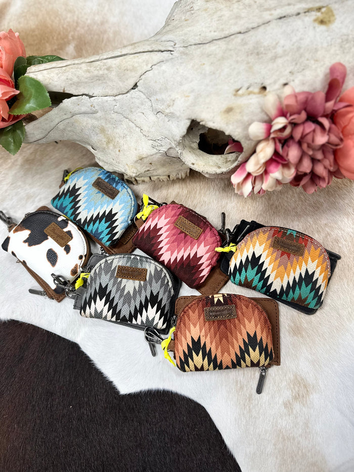 Aztec Mini Zip Coin Purse and Card Holder