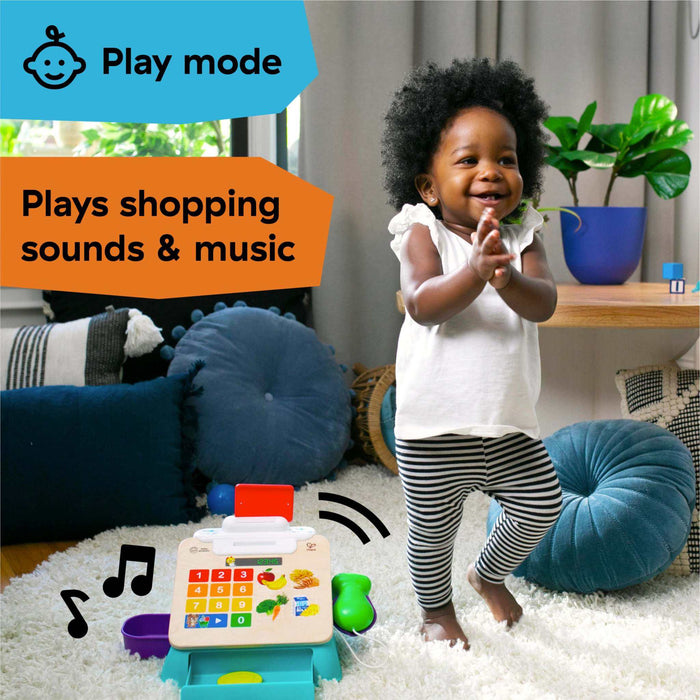 Baby Einstein + Hape Magic Touch Cash Register Pretend to Check Out Toy, Ages 9 Months and Up