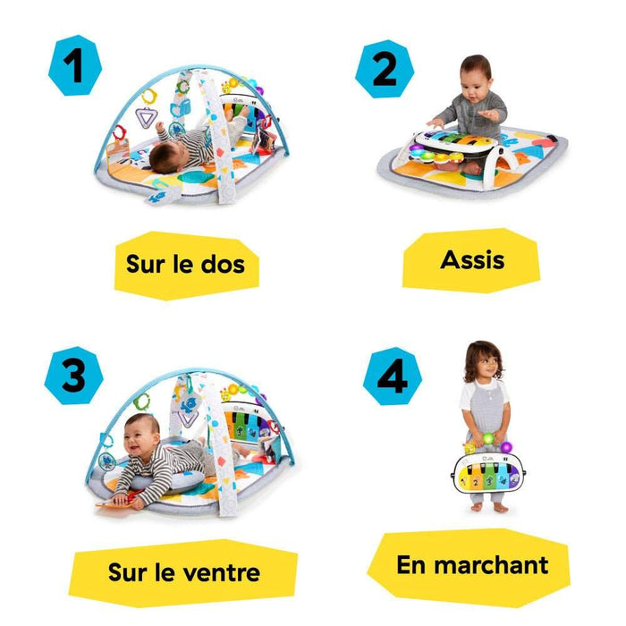Baby Einstein Kickin Tunes music and language discovery gym with take along musical toy for infants