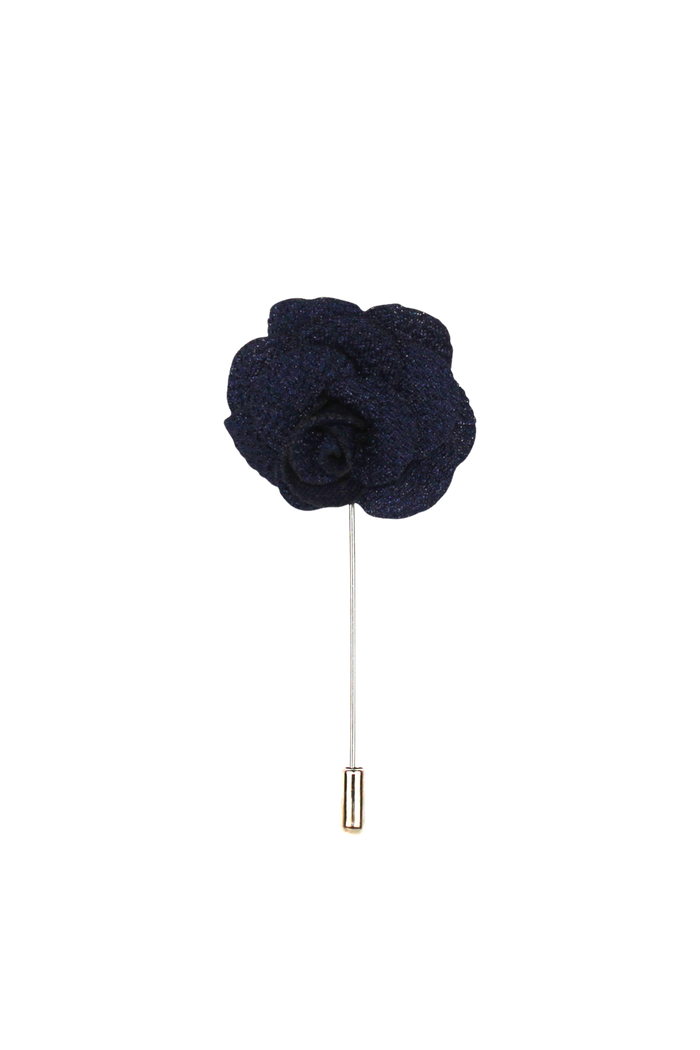 Back In Black Flower Lapel Pin
