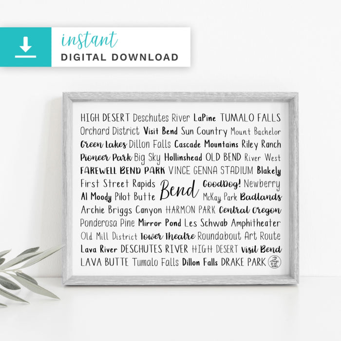 Bend, OR Digital Download