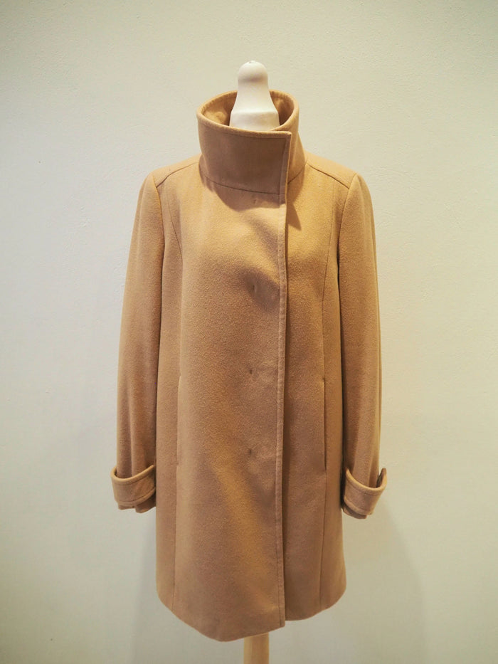 Benetton Camel Coat Size 12