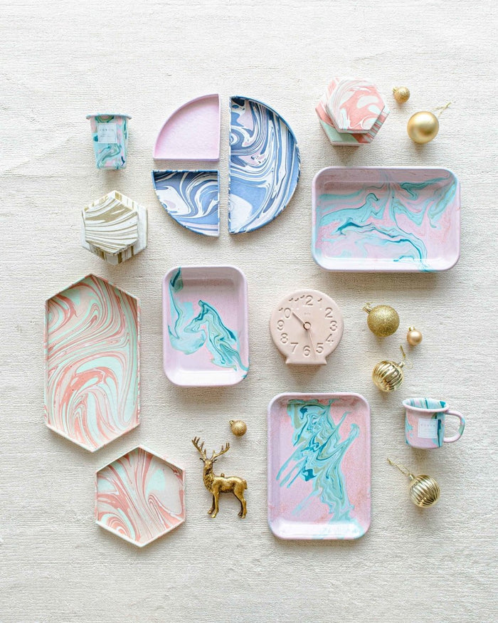 Tabletop Decor Bento Tray Pink Lavender -