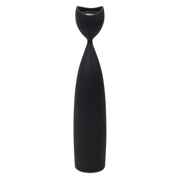 The Bianca candleholder features a graceful upturned top and gently curved base.