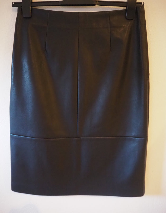 BiBa Black Leather Skirt 12