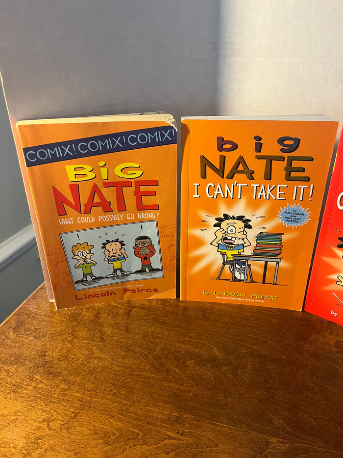 Big Nate Paperback Book Lot, 7 books