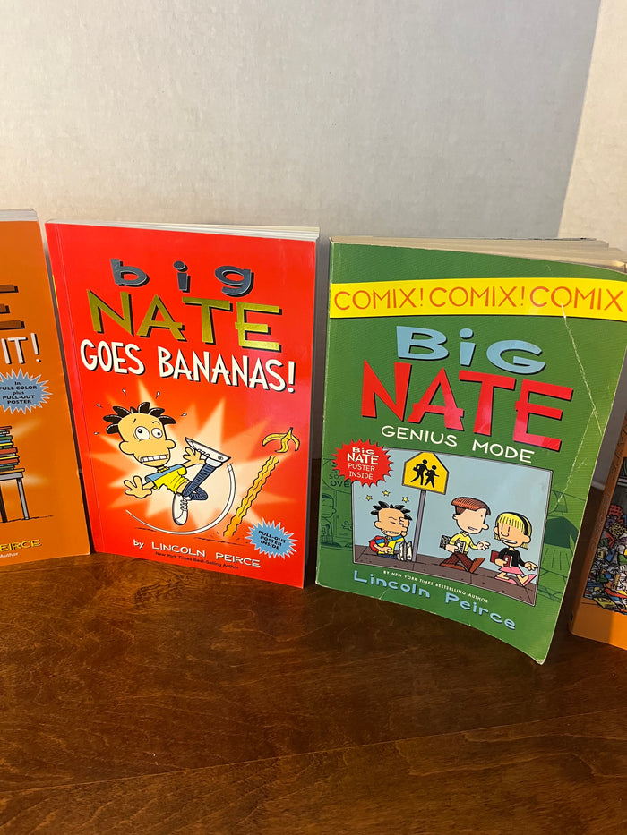 Big Nate Paperback Book Lot, 7 books
