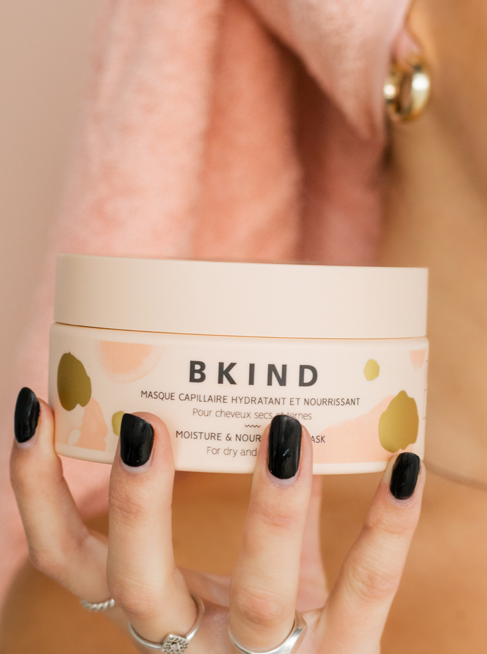 BKIND Masque Capillaire - Hydratant et Nourrissant, fait localement à Montréal, Québec.