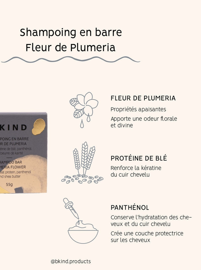 BKIND Shampoing en Barre - Cheveux bouclés ou frisés, fait localement à Montréal, Québec.