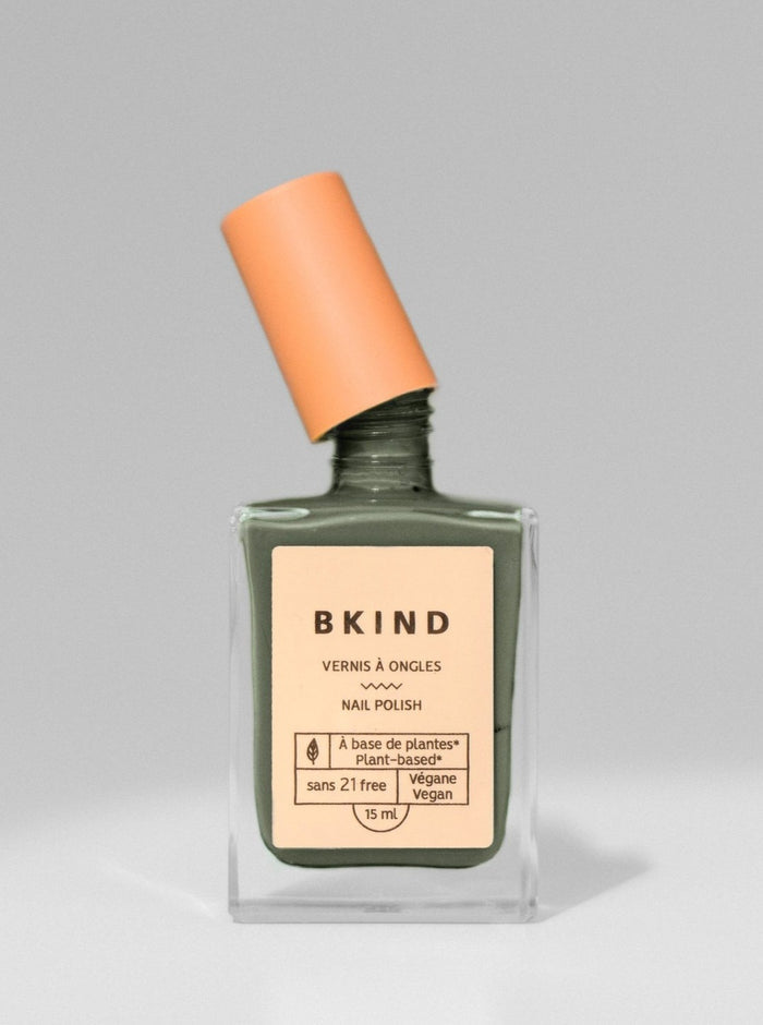 BKIND Vernis à Ongles - Sauge, vert mousse foncé. Parfaite idée de cadeau pour femme.