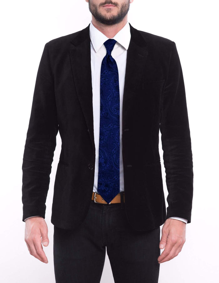 Blue Paisley Pre-tied Tie, Tie, GoTie