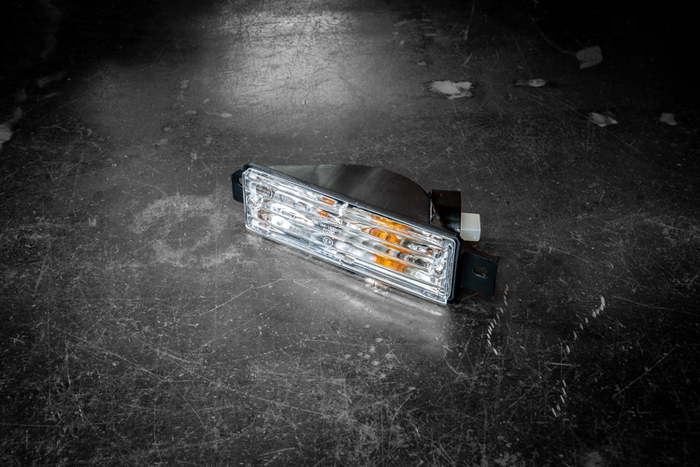 BMW E30 Late Model DEPO "Crystal" Clear Turn Signal Lamp Set - 63131380965, 63131380966-Exterior Lights-grip-drift-Garagistic-bmw