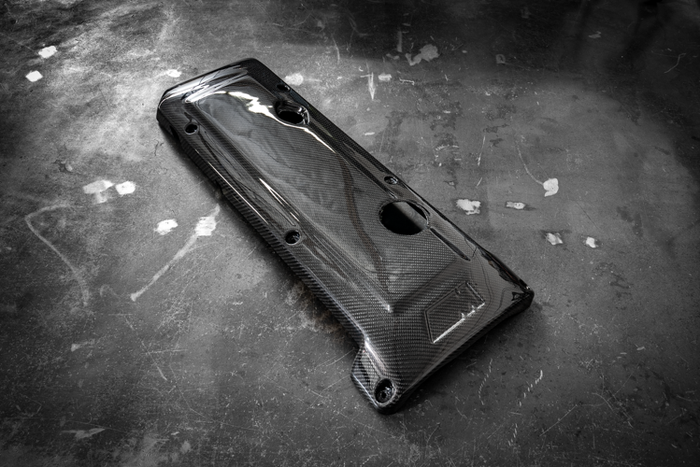 BMW E46 M3 Carbon Engine Cover - S54 - 11127835905, 11127831253, Z4 (E85 and E86 Fitment)-Engine Accessories-grip-drift-Garagistic-bmw