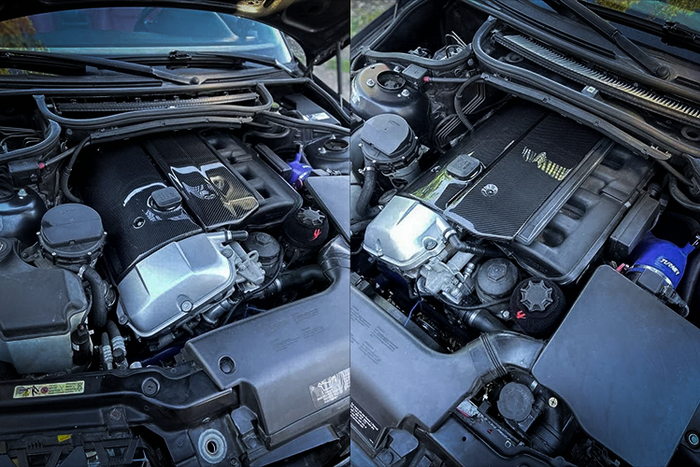 BMW E46 M54 Carbon Fuel Rail Cover - 13531707404-Engine Accessories-grip-drift-No - Don't Add Engine Cover-Garagistic-bmw