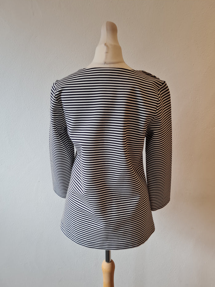 Boden Stripe Anchor Button Top 10