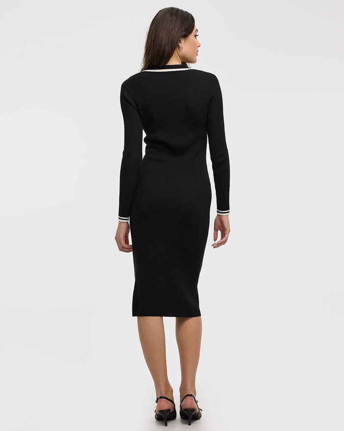 Bodycon Polo Midi Dress