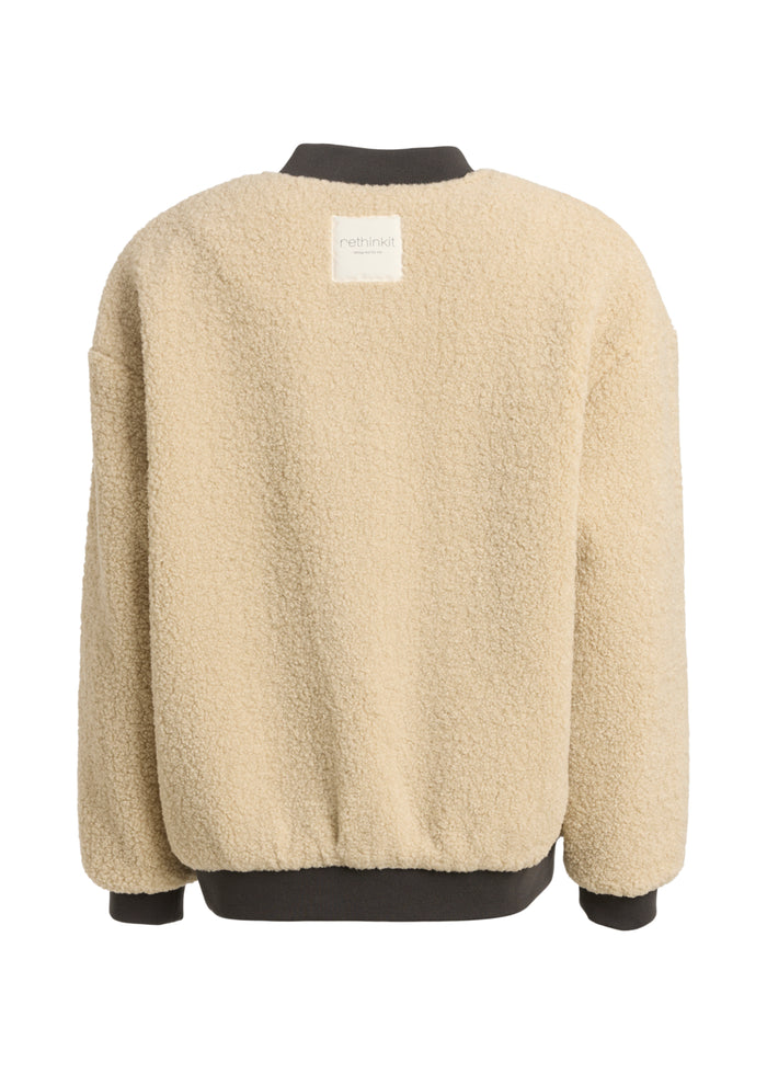 Rethinkit Bomber Jacket Pile 2 FUZZY Jacket 3356 sandshell