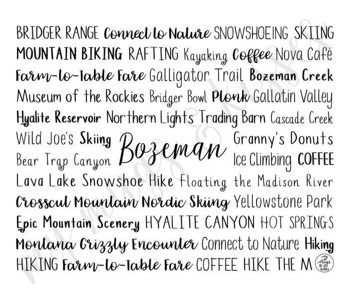 Bozeman, MT Travel Mug