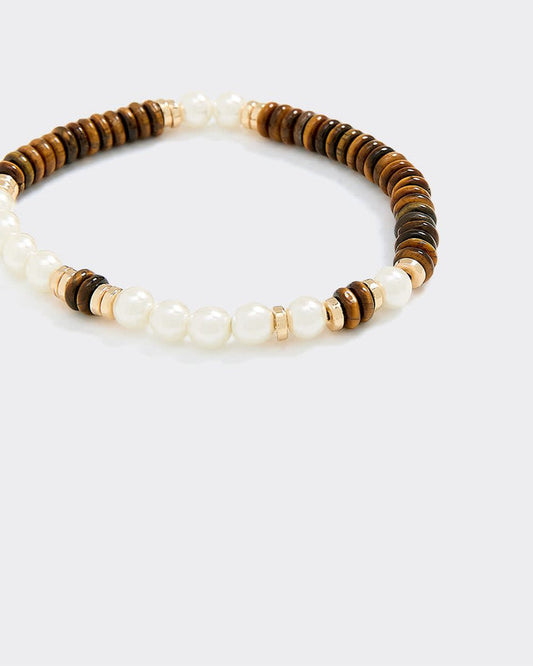 Bracelet with Pearls and Semi-Precious Stones
