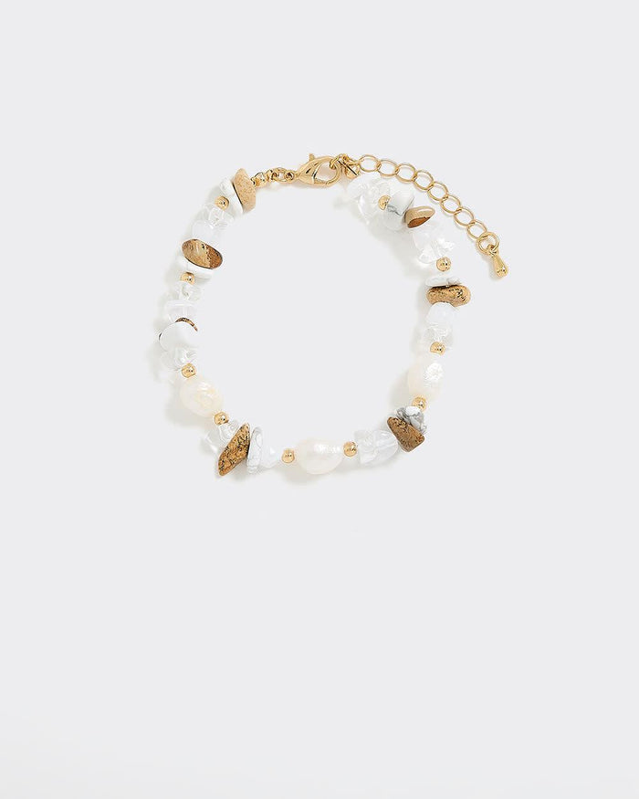Bracelet with Stones and Pearls