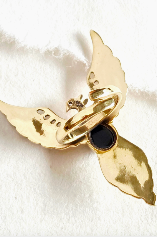 Brass Phoenix Ring