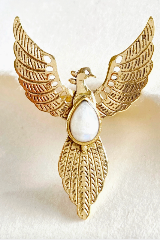 Brass Phoenix Ring