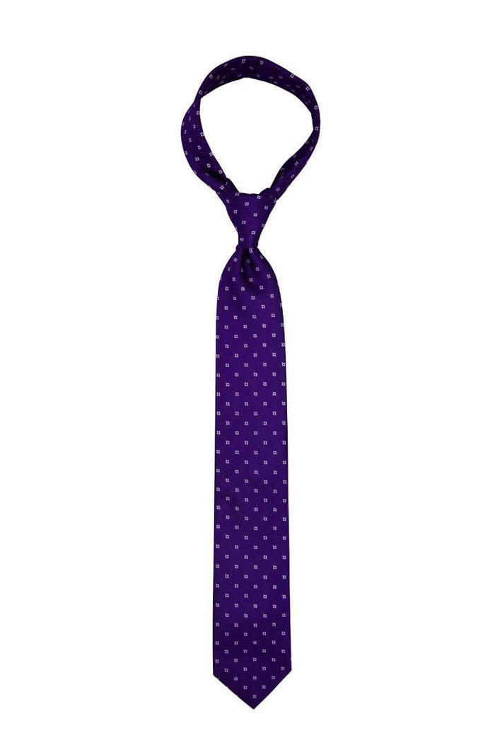 Bright Purple Geometric Pre-tied Tie, Tie, GoTie