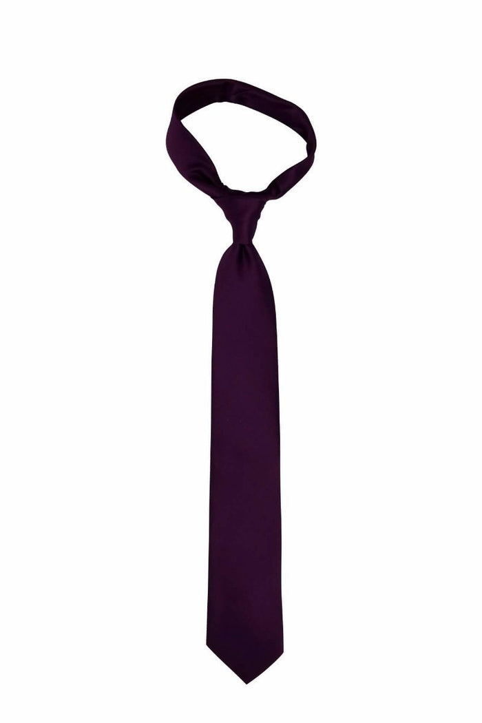 Bright Solid Plum Pre-tied Tie, Tie, GoTie