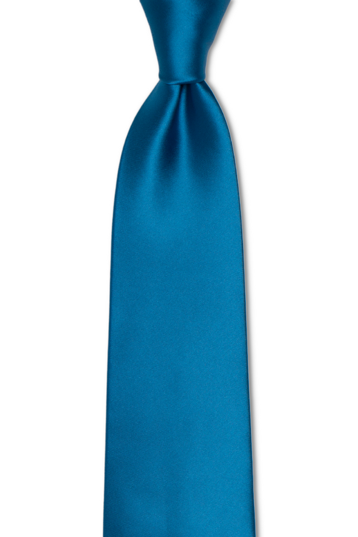 Bright Solid Teal Tie