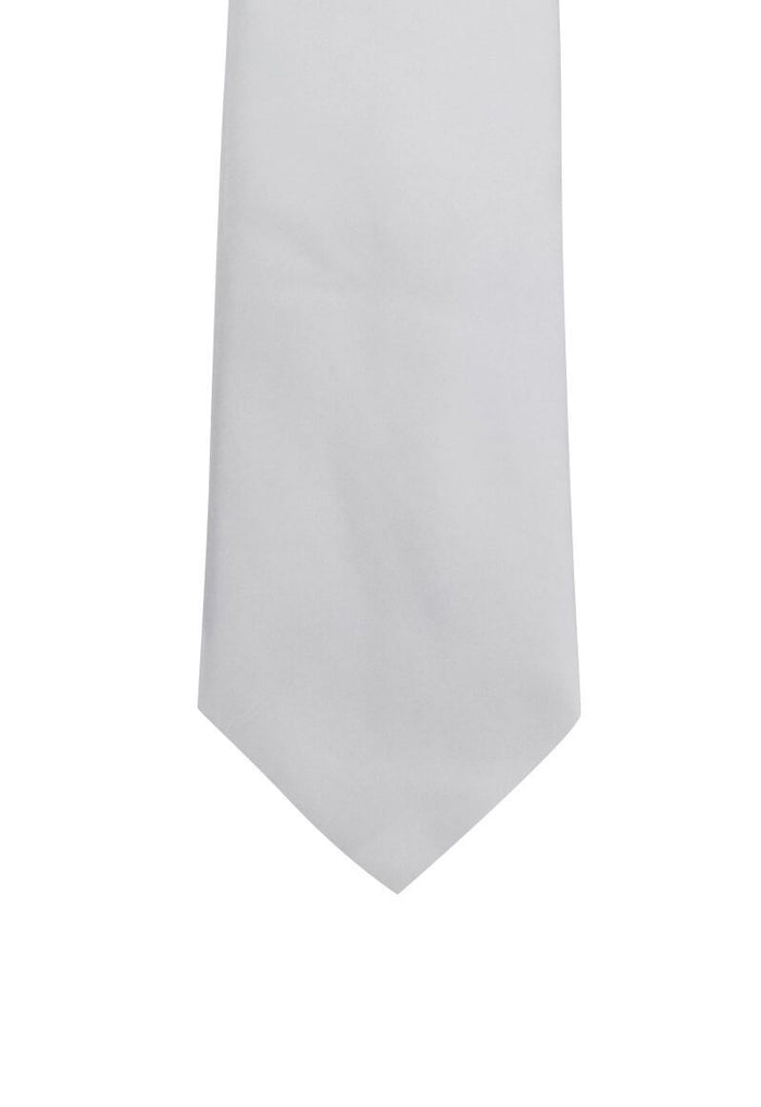 Bright Solid White Skinny Pre-tied Tie, Tie, GoTie
