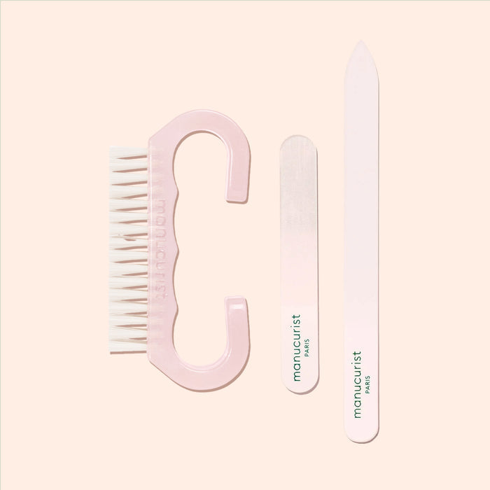 Brosse + Lime en verre + Polissoir en verre