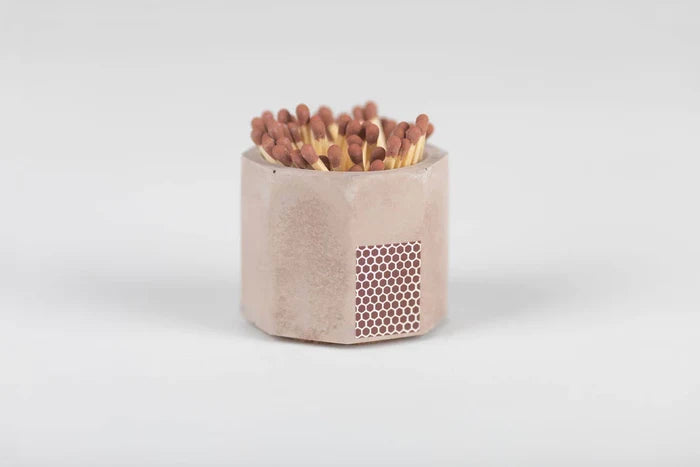 Brown Match Holder w/ Striker and Brown Matches