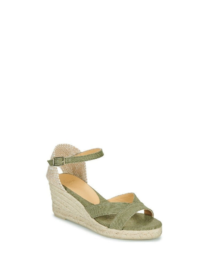 Wedges Castaner Bruna 6 Wedge Espadrilles Olive Apoella