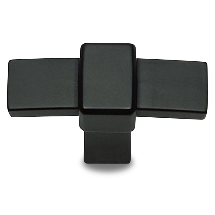 Buckle up T knob with matte design detail.