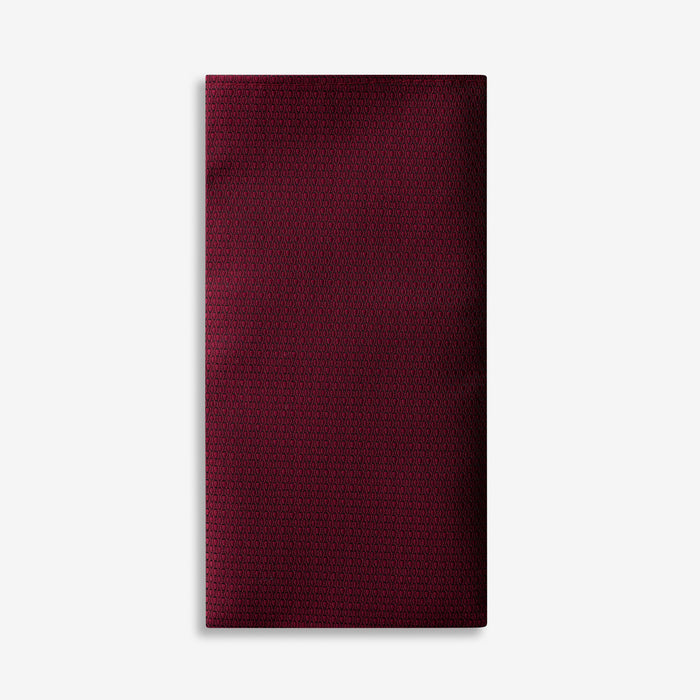Burgundy with a Pattern Pocket Square