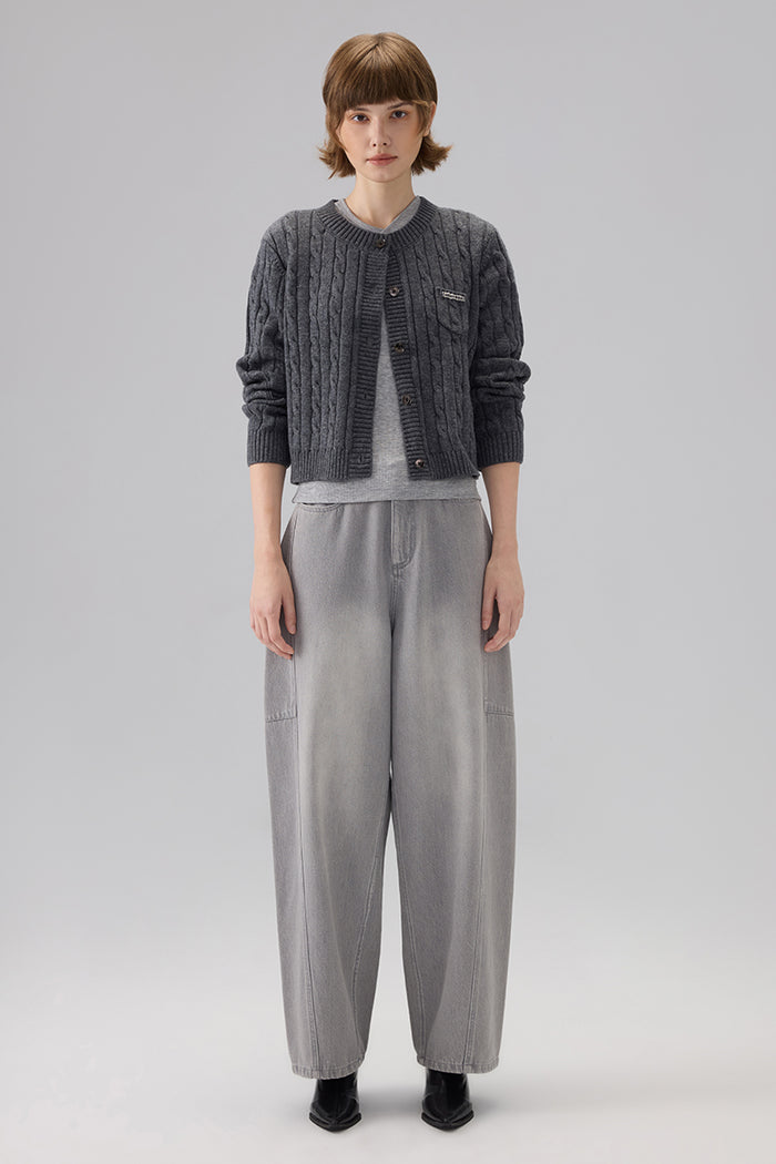 CABLE CARDIGAN