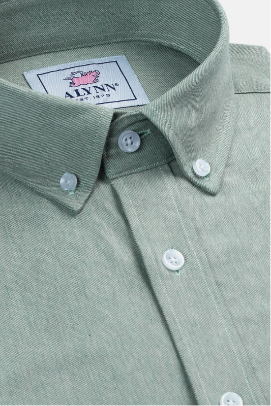 Caden Casual Fit Dress Shirt- Green