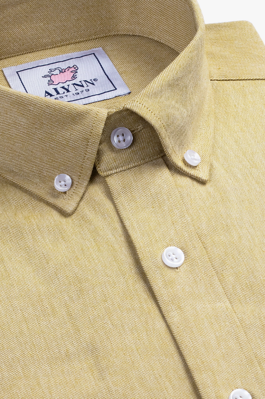 Caden Casual Fit Dress Shirt- Mustard