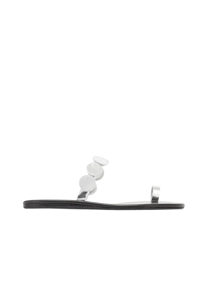 Sandals Ancient Greek Sandals Calisto Mirror Sandals Silver Apoella