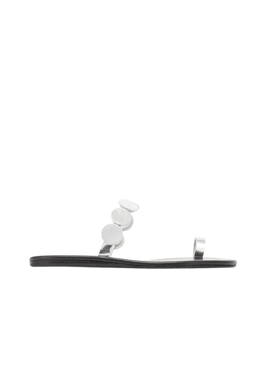 Sandals Ancient Greek Sandals Calisto Mirror Sandals Silver Apoella