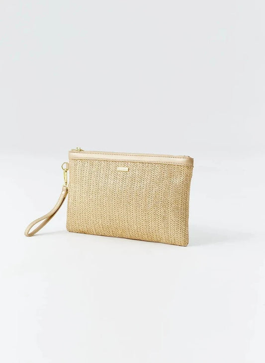 Clutch Melissa Odabash Capri Pouch Gold O/S Apoella